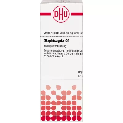 STAPHISAGRIA C 6 Utspädning, 20 ml
