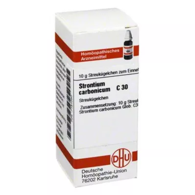 DHU Strontium carbonicum C 30 kulor, 10 g DHU Strontium carbonicum C 30 kulor, 10 g
