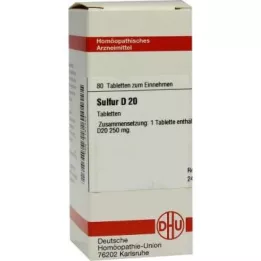 SULFUR D 20 tabletter, 80 pc