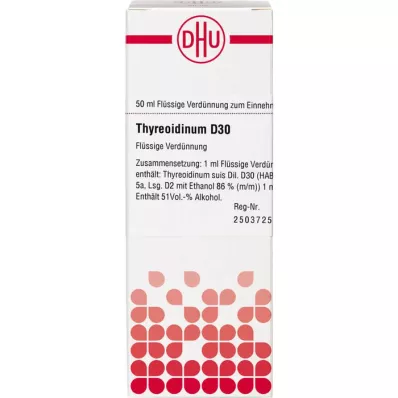 THYREOIDINUM D 30 Utspädning, 50 ml