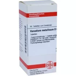 VANADIUM METALLICUM D 6 tabletter, 80 pc