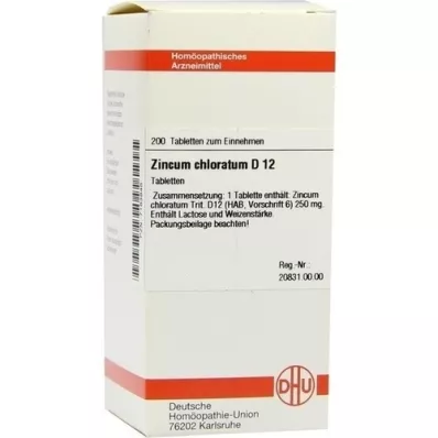 ZINCUM CHLORATUM D 12 tabletter, 200 st