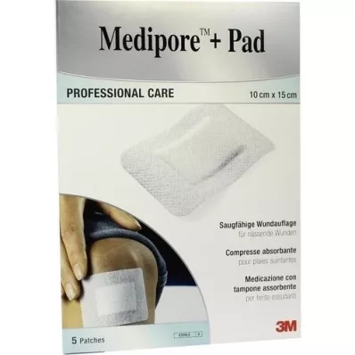 MEDIPORE+Pad 3M 10x15cm 3569NP Plåster, 5 st