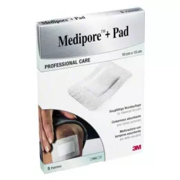 MEDIPORE+Pad 3M 10x15cm 3569NP Plåster, 5 st