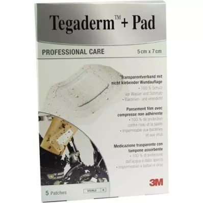 TEGADERM 3M Plus Pad 5x7 cm Färdigtillverkad.3582NP, 5 st