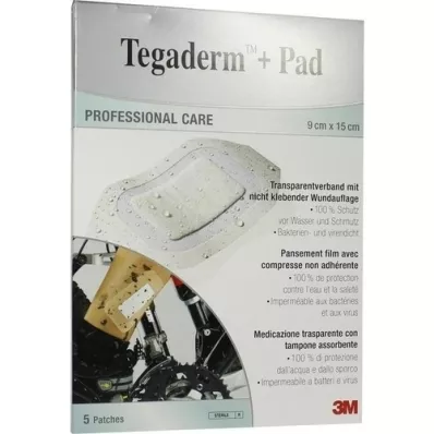 TEGADERM 3M Plus Pad 9x15 cm Färdigtillverkad.3589NP, 5 st