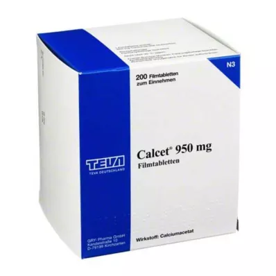 CALCET 950 mg filmdragerade tabletter, 200 st