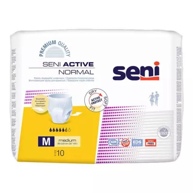 SENI Active Normal Incontinence Brief Disposable M, 10 st