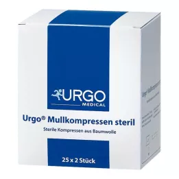 URGO MULLKOMPRESSEN 10x10 cm steril, 25X2 st