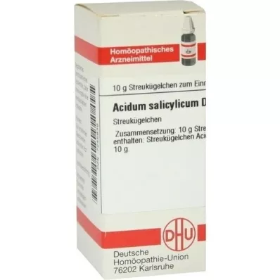 ACIDUM SALICYLICUM D 4 kulor, 10 g