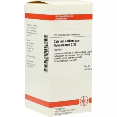 CALCIUM CARBONICUM Hahnemanni C 30 tabletter, 200 st