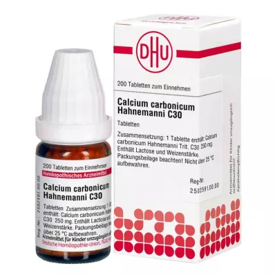 Calcium Carbonicum C30 tabletter Hahnemanni (200 stycken)
