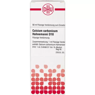 CALCIUM CARBONICUM Hahnemanni D 10 Spädning, 50 ml