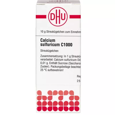 CALCIUM SULFURICUM C 1000 globuli, 10 g