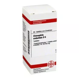 CHIMAPHILA UMBELLATA D 6 tabletter, 80 pc
