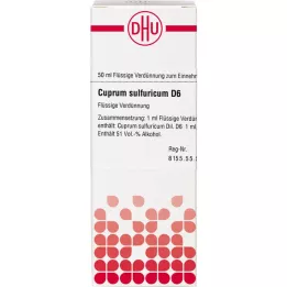 CUPRUM SULFURICUM D 6 Utspädning, 50 ml