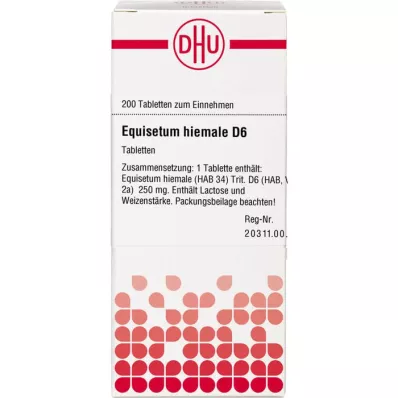 EQUISETUM HIEMALE D 6 tabletter, 200 st