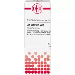 LAC CANINUM D 20 Utspädning, 20 ml