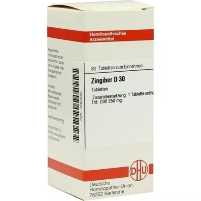 ZINGIBER D 30 tabletter, 80 pc