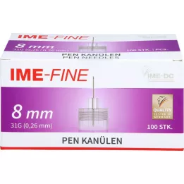 IME-fin Universal Pen Cannula 31 G 8 mm, 100 st