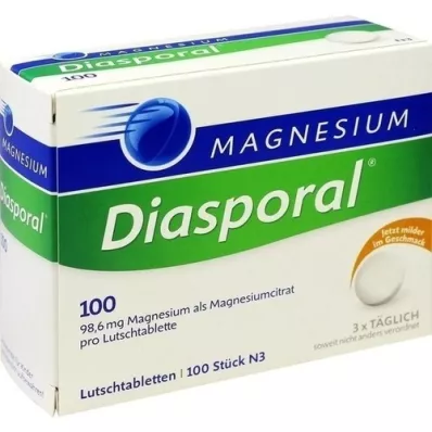 MAGNESIUM DIASPORAL 100 sugtabletter, 100 st