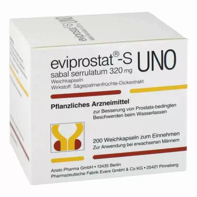 EVIPROSTAT-S sabal serrulatum 320 uno kapslar, 200 st