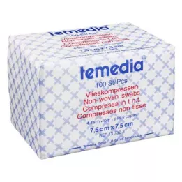 VLIESKOMPRESSEN 7,5x7,5 cm, icke-steril, 4-faldig, 100 st