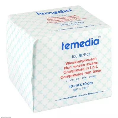 Fleecekompresser 10x10 cm icke-sterila 4-faldiga, 100 stycken Fleecekompresser 10x10 cm icke-sterila 4-faldiga, 100 stycken