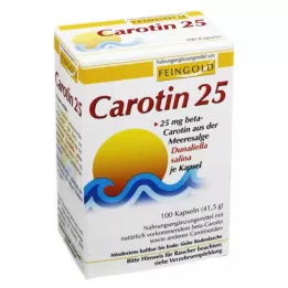 CAROTIN 25 kapslar av fint guld, 100 st