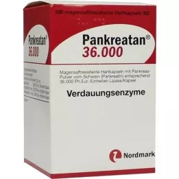 PANKREATAN 36 000 enterotäckta hårda kapslar, 100 st