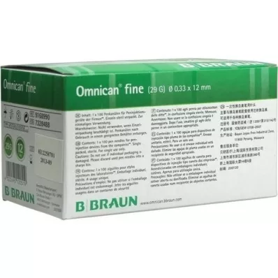 OMNICAN fin Penna kanyl 0,33x12 mm, 100 st
