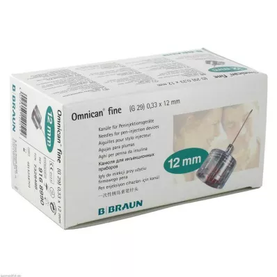 OMNICAN fin Penna kanyl 0,33x12 mm, 100 st