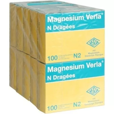 MAGNESIUM VERLA N överdragna tabletter, 10X100 St