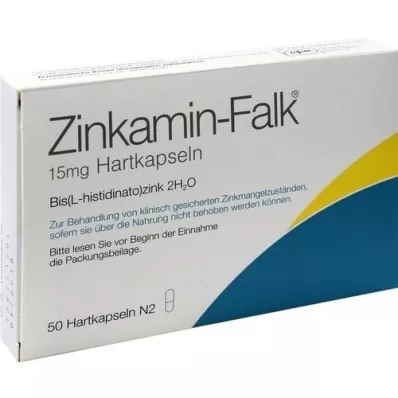 ZINKAMIN Falk 15 mg hårda kapslar, 50 st