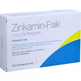 ZINKAMIN Falk 15 mg hårda kapslar, 100 st