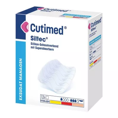 Cutimed Siltec skumförband 5x6 cm försiktigt självhäftande, 12 stycken Cutimed Siltec skumförband 5x6 cm försiktigt självhäftande, 12 stycken