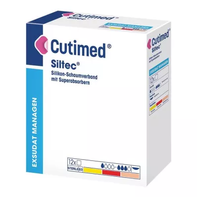 Cutimed Siltec skumförband 10x20 cm försiktigt självhäftande, 12 stycken