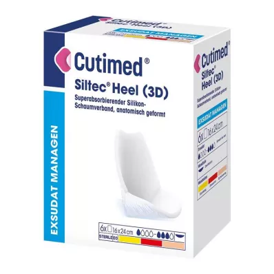 Cutimed Siltec Heel 3D 16x24 cm kompresser, 6 st Cutimed Siltec Heel 3D 16x24 cm kompresser, 6 st