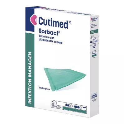 CUTIMED Sorbact absorberande kompresser 10x10 cm, 6 st
