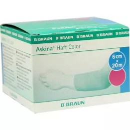 ASKINA Självhäftande bandage färg 6 cmx20 m rosa, 1 st