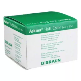 ASKINA Självhäftande bandage färg 6 cmx20 m gul, 1 st