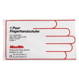 HANDSCHUHE Bomullsstorlek 9 överlängd, 2 st