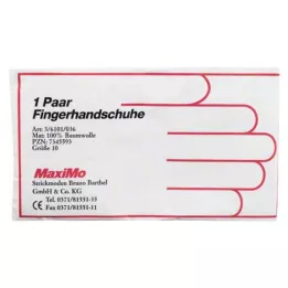 HANDSCHUHE Bomullsstorlek 10 överlängd, 2 st