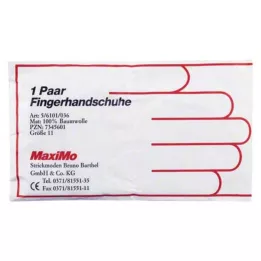 HANDSCHUHE Bomullsstorlek 11 överlängd, 2 st