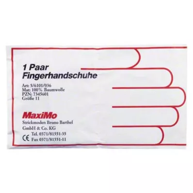 Handskar bomull stl 11 extra längd, 2 st Handskar bomull stl 11 extra längd, 2 st