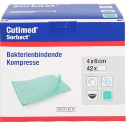 CUTIMED Sorbact kompresser 4x6 cm, 42 st