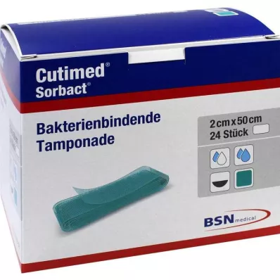 Cutimed Sorbact tamponader 2x50 cm, 24 st Cutimed Sorbact tamponader 2x50 cm, 24 st