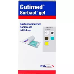 CUTIMED Sorbact gelkompresser 7,5x15 cm, 12 st