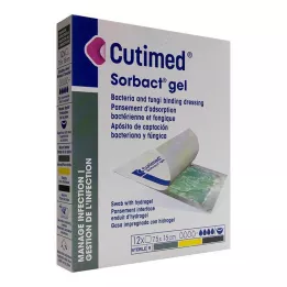 CUTIMED Sorbact gelkompresser 7,5x15 cm, 12 st