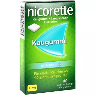 NICORETTE Tuggummi 4 mg vitmynta, 30 st